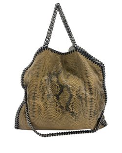 Falabella Flap,Efecto Piton,Beige,495151,DB,3